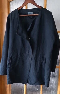 OSKA lagenlook black linen jacket size 1 - Bild 1 von 4