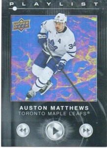 24-25 2024-25 Upper Deck 2 Auston Matthews BLACK PLAYLIST #PL-10 Leafs - Picture 1 of 1