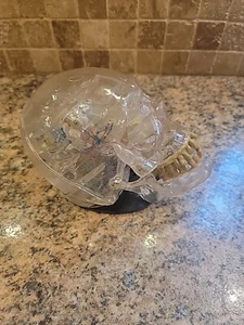 Gemmy Animated Light-Up Scary Crystal Skull Halloween Prop Moaning, Animated - Picture 1 of 7