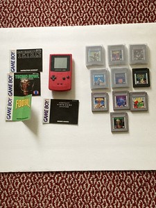 Nintendo Game Boy Color with 10 Games 3 Instruction booklets 1 owner's manual