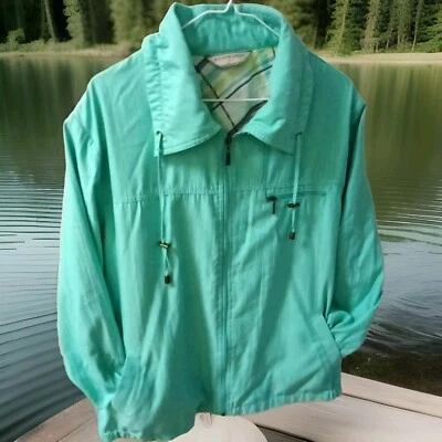Allison Daley I I Women's Long Sleeve Windbreaker Size 20W Full Zip & Pockets  - Image 1 of 4