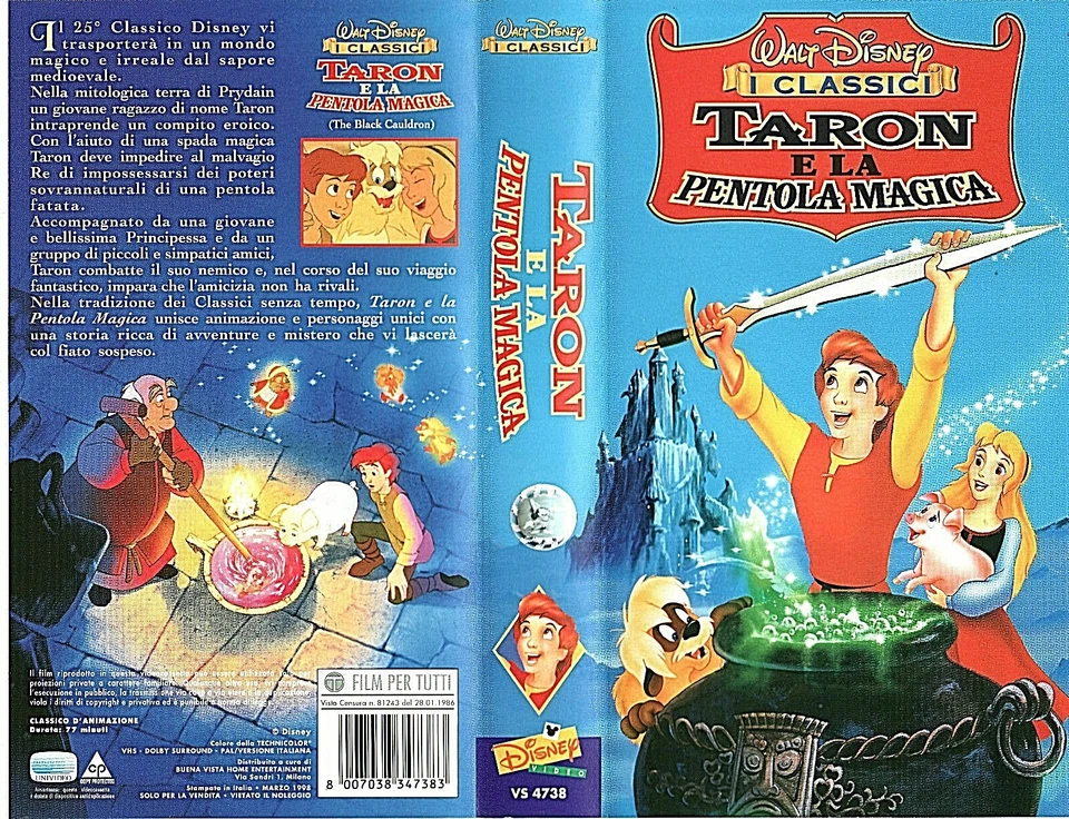 VHS Animazione Walt Disney I Classici TARON E LA PENTOLA MAGICA 1998 - Immagine 1 di 1