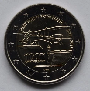 MALTA 2 € commemorative euro coin 2015 Centenary of the first flight from Malta - Picture 1 of 1
