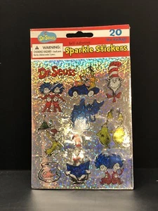 DR SEUSS NEW Pack SPARKLY Stickers! Horton Cat in the Hat Sneetches Green Eggs - Picture 1 of 3