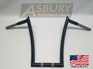Ganchos de carne negro brillante manillares de elevación de 16" Fat Boy - Fat Bob-Breakout TBW - Imagen 1 de 5