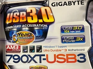 GIGABYTE GA-790XT-USB3 AM3 AMD Motherboard NIB - Picture 1 of 2