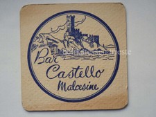 BIRRA BIER BEER Cristal Bar Castello Malcesine sottobicchiere coaster Bierdeckel