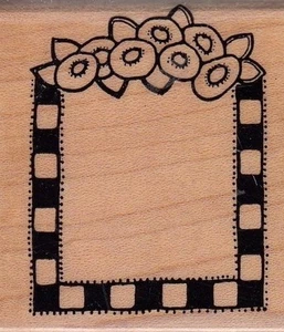 Posey Rahmen Annette Watkins Holz montiert Gummistempel 2 x 2" kostenloser Versand - Bild 1 von 2