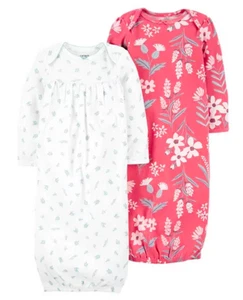Pigiama Pigiama Pigiama Notte Cotone Floreale 3 Mesi Nuovo Senza Etichetta Baby Carter's - Foto 1 di 1