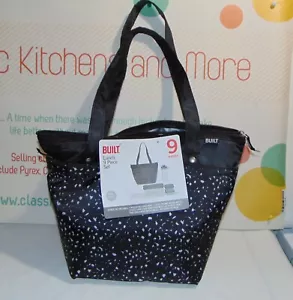 BUILT Lunch 8 Piece Set Insulated Lunch Bag NEW With Tags ~ Missing Water Bottle - Picture 1 of 5