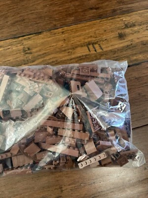 LEGO Brand  BROWN  1 Pound Bulk Loose Bricks Plates Special Parts Pieces. - Image 1 of 3