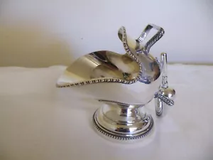 Vintage English Silver Plated Sugar Scuttle with Scoop - Picture 1 of 10