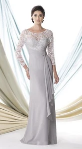 montage by mon cheri Kleid Dress Silber Grau 16 Brautmutter Besondere Anlässe - Bild 1 von 12