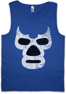 LUCHADOR BLUE DEMON Herren Tank Top Wrestling Wrestler Mexican Mexico Latin Mask - Picture 1 of 1