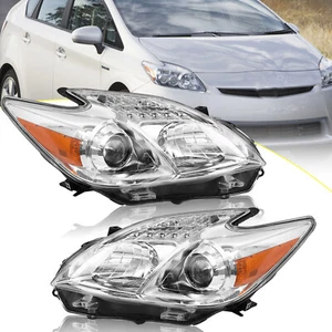 Headlights Headlamps For Toyota Prius 2010-2011 Halogen Driver&Passenger Set - Picture 1 of 11