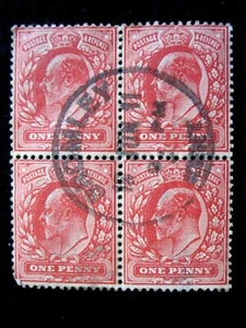 GREAT BRITAIN SCOTT# 147 - BLOCK 4 - USED - CAT VAL $70.00 - Picture 1 of 2