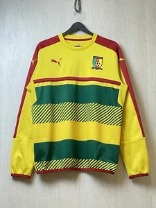Camerún Entrenamiento Puma Sudadera Camiseta Fútbol Suéter Fútbol Kit Talla L - Imagen 1 de 8