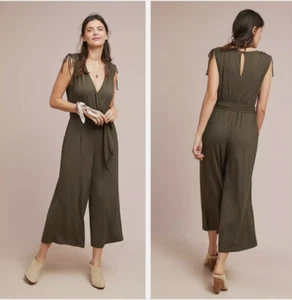 Anthropologie Moulinette Soeurs Jumpsuit Womens Small Alisande Olive Moss Green - Bild 1 von 9