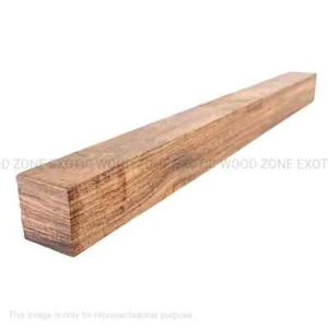 Bloque de madera cuadrado en blanco para torneado de palo de rosa checheno/caribeño 1"x 1"x 6" - Imagen 1 de 6