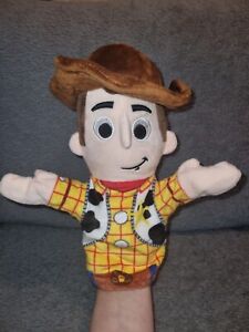 OFFICIAL DISNEY PIXAR WOODY HAND PUPPET SOFT TOY TOY STORY 4 EUC PLUSH MOVIE 