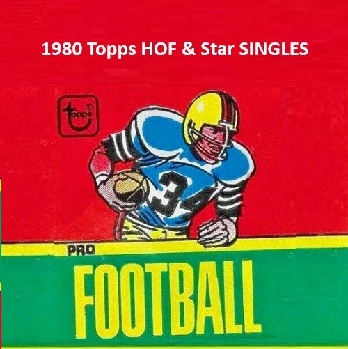 1980 Topps Salón de la Fama y Estrella *Termina tu Set* Tarjeta de Fútbol Individual *CgC605* Foto 1 de 1