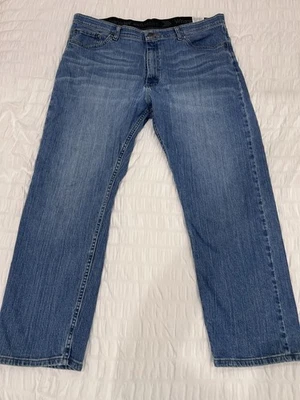 Wrangler Authentic Men’s Straight Leg Blue Jeans, 38x29 - Image 1 of 4