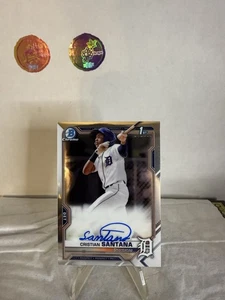 2021 Bowman Chrome Prospect Auto Cristian Santana #CPA-CS Auto - Bild 1 von 2