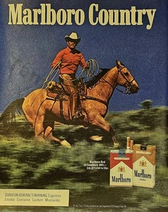 1985 Marlboro Man Cigarettes Cowboy Old Vintage PRINT AD Gift Idea (4544) - Picture 1 of 1
