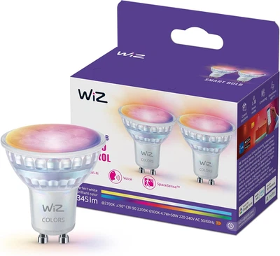 Faretto LED Smart  in Vetro GU10, a Colori E Bianco Regolabile, Equivalente 50 W - Immagine 1 di 4