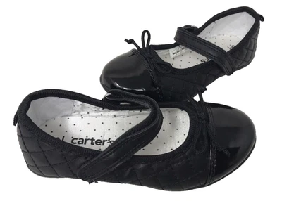 Carters Toddler Girl's Adelina Mary Jane Comfort Dress Flats Black Size:5 166A - Image 1 of 4