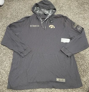 NWT Colosseum Iowa Hawkeyes OHT Military Appreciation 1/4 Button Hoodie 5XLT - Picture 1 of 5