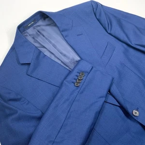 Suit Supply 40 L Super 110'S Wolle Blau Anzugjacke Napoli Blazer Sportmantel - Bild 1 von 10