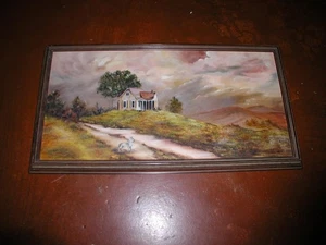 original Painting Witchy Spooky moody Halloween Haunted wolf ghost crafting dark - Picture 1 of 3