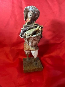Vintage Mexikanische Volkskunst Pappmaché Bauermann Figur, Volkskunst Puppe - Bild 1 von 10