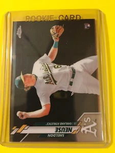 🔥🔥2020 Topps Chrome SHELDON NEUSE ROOKIE Base #61 Oakland Athletics - Picture 1 of 2