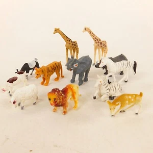 Toy Tiny Plastic Animals Wild Life Safari Zoo Laramoor Hong Kong - Picture 1 of 7