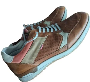 Fluchos Men's Shoes Spain Made Size 13 European 46 Leather Upper Sneakers Style - Picture 1 of 11