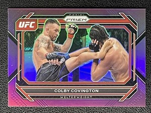 2023 Panini Prizm UFC Colby Covington #30 Purple Prizm 093/149 - Welterweight
