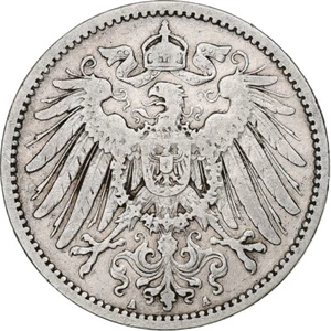 [#1114118] GERMANY - EMPIRE, Wilhelm II, Mark, 1893, Berlin, Silver, EF, KM:14 - Picture 1 of 2