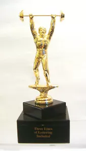ADONIS BODY BUILDER TROFEO METAL LEVANTADOR DE PESAS TROFEO LEVANTAMIENTO DE PESAS CAJA TROFEO - L - Imagen 1 de 3