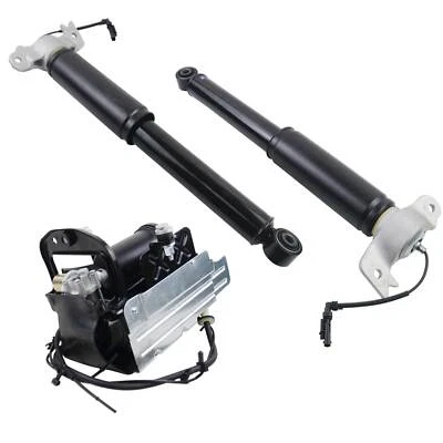 For 13-18 Cadillac XTS 3.6L Rear Electronic Shock Absorbers + Air Compressor - Image 1 of 4