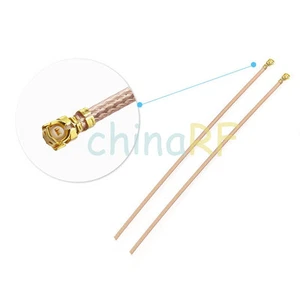 2x uFL/u.FL/IPX/IPEX connector female right angle pigtail cable RG178 30cm wifi - Picture 1 of 3