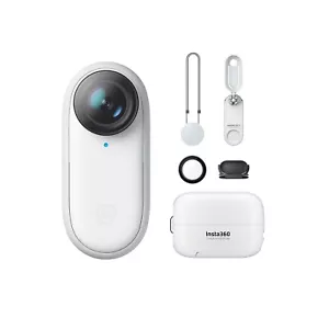 Cámara de acción pequeña Insta360 GO 2 con estuche de carga y accesorios de cámara blanca 32 GB - Imagen 1 de 4