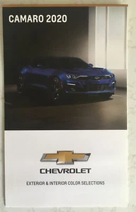 2020 CHEVROLET GM CAMARO DEALERSHIP EXTERIOR & INTERIOR COLOR PAINT CHART NEW - Bild 1 von 5