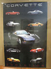Vintage Corvette Evolution Affiche Voiture Garage Homme Cave 3662