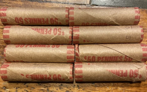 2001 OBW Bank Wrapped Lincoln Cent Roll Cover