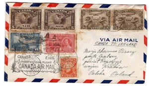 FAM 18-11b PAA Clipper Trans-Atlantic Flight Shediac Canada - Ireland & Poland - Picture 1 of 2