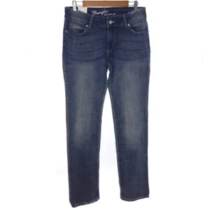 Wrangler gerades Bein einfarbig blau Damengröße 9 x 34 Jeans - Bild 1 von 12