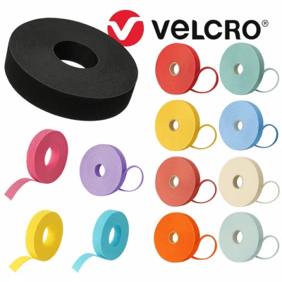 VELCRO® One Wrap Tape Reusable Double Sided Cable Tie Straps Hook-Loop Wire Tidy - Image 1 of 4
