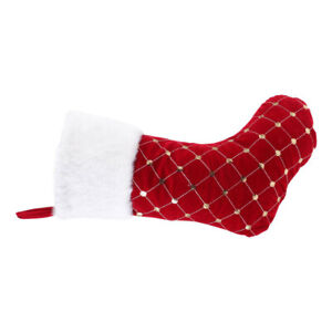  Christmas Plush Socks Indoor Decor Sequined Stocking Gift Bag